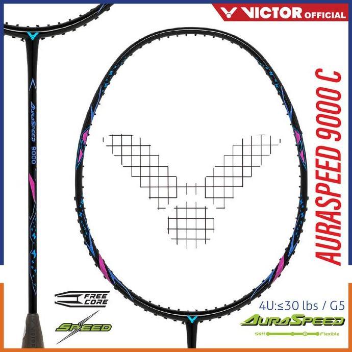 Hanimayas - Victor Auraspeed 9C ARS-9C Raket Badminton Original