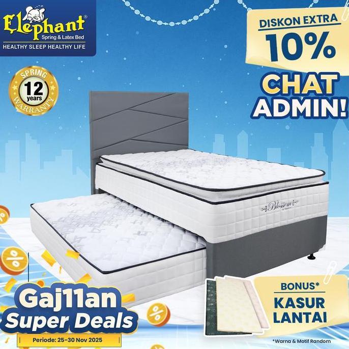 Kasur Springbed 2 In 1 Blossom Elephant