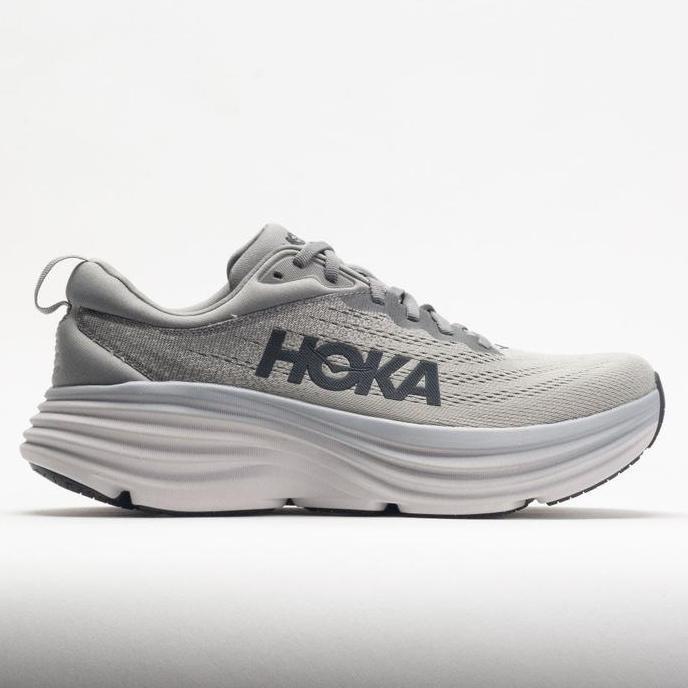 Sepatu Running Wanita Hoka Bondi 8 Grey Premium Best Seller Import