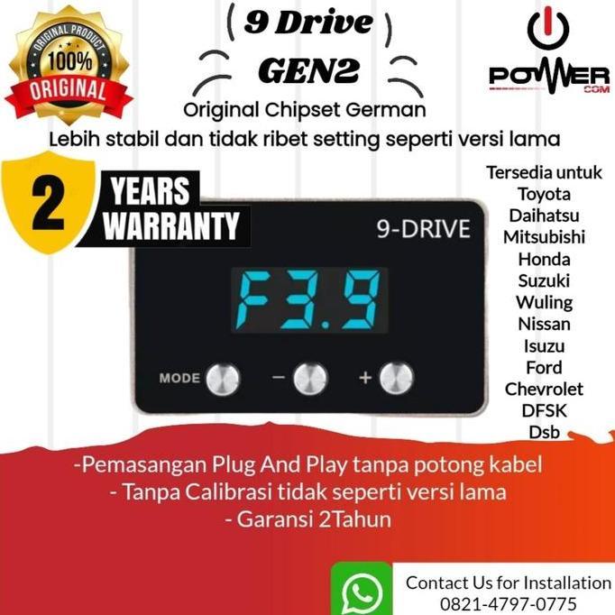 vindasime12 - 9drive throttle controller piggyback remap ecu mobil motor aksesoris