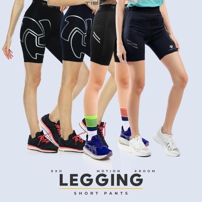 Tiento Baselayer Pendek Olahraga Wanita Legging Short Pants EXO Series Wanita