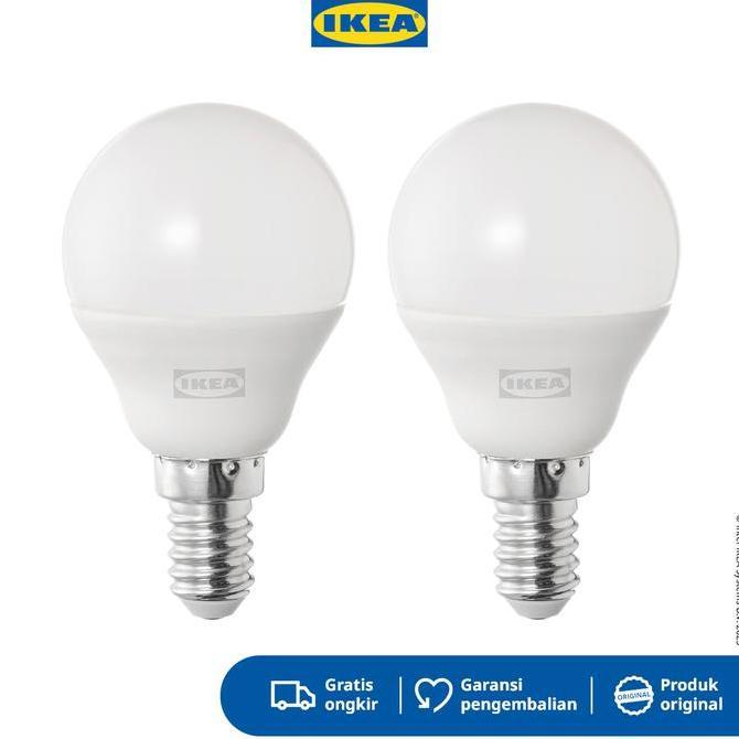 IKEA SOLHETTA Bohlam LED E14 470 Lumen 2700K 2.9W Isi 2pcs