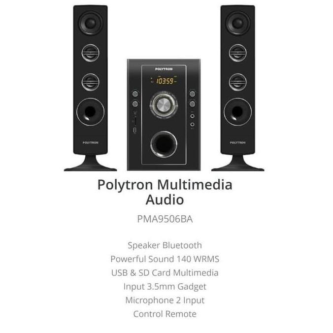SPEAKER MULTIMEDIA POLYTRON PMA 9506 (MURAH, BERGARANSI, KHUSUS MEDAN)