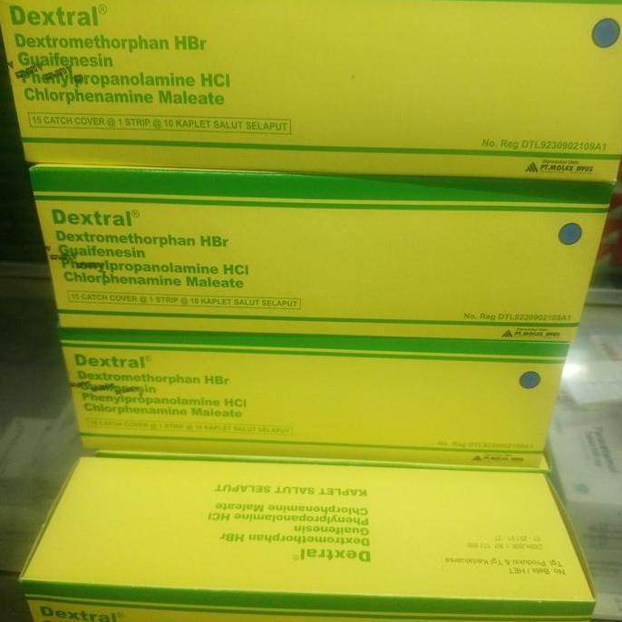 Ready stock dextral tablet obat flu batuk murah