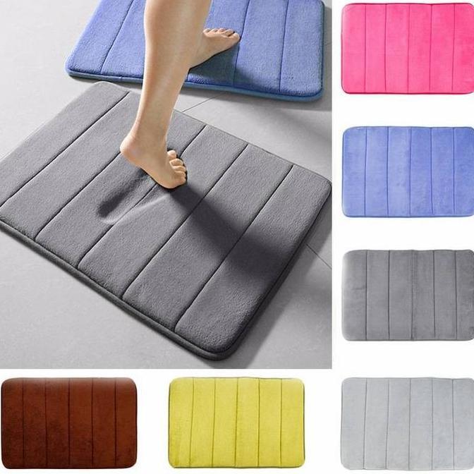 New- Keset MEMORY FOAM Kamar Mandi ANTI SLIP Serap Air LEMBUT BAGUS
