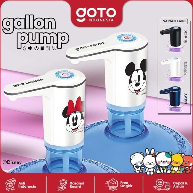 Goto Laguna Gallon Pump Dispenser Air Pompa Galon Elektrik Charge USB