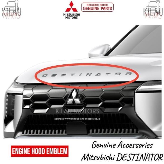 Promo Engine Hood Emblem Destinator Aksesoris Accessories Original Mitsubishi Mz336253