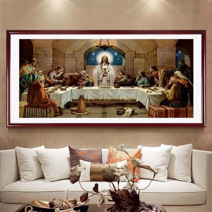 DIY Diamond Painting Full perjamuan kudus yesus kristen 11060 cm D847 GOL