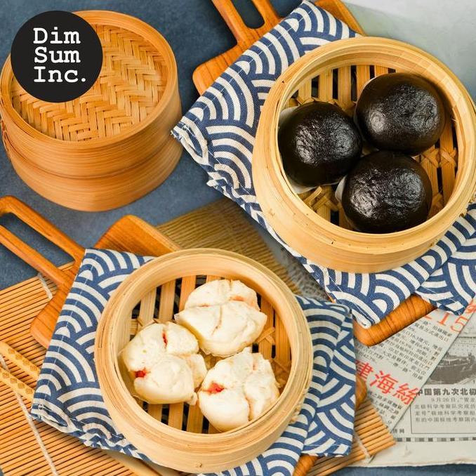 Paket Kombo Pao Dimsum Inc - Salted Egg Pao + Char Siu Pao ( Bakpao Telur Asin / Bakpau Telur Asin /