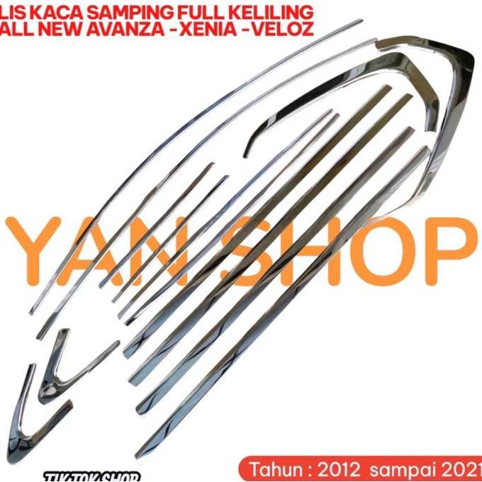 Murah Lis Kaca Samping Pintu Full Keliling All New Avanza - Xenia - Veloz Tahun 2012 2013 2014 2015 