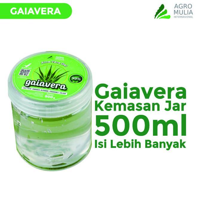 Gaiavera -  Gel Lidah Buaya 100% Alami BPOM - Terbuat dari Lidah Buaya Segar - Untuk Wajah Badan dan