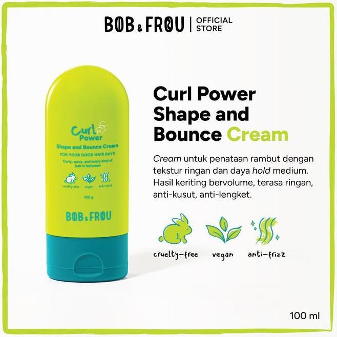 Bob Frou Curl Power Shape And Bounce Cream 100G Curl Cream