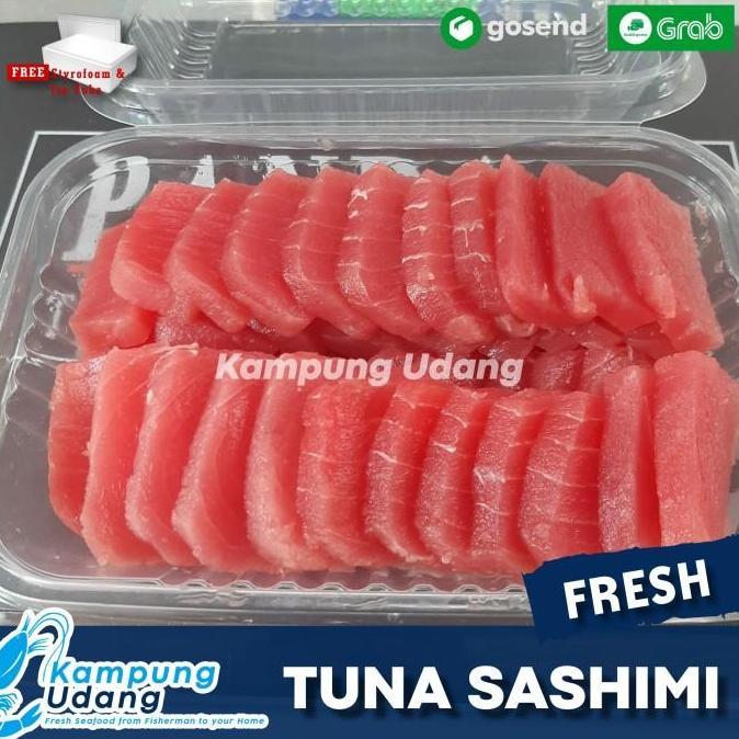 Terlaris Tuna Sashimi (Siap Makan) 500 Gram / Tuna Sashimi Grade A / Tuna