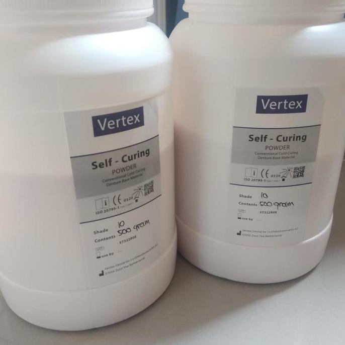 Powder otomatis acrylic Vertex self curing 500 gram Terlaris