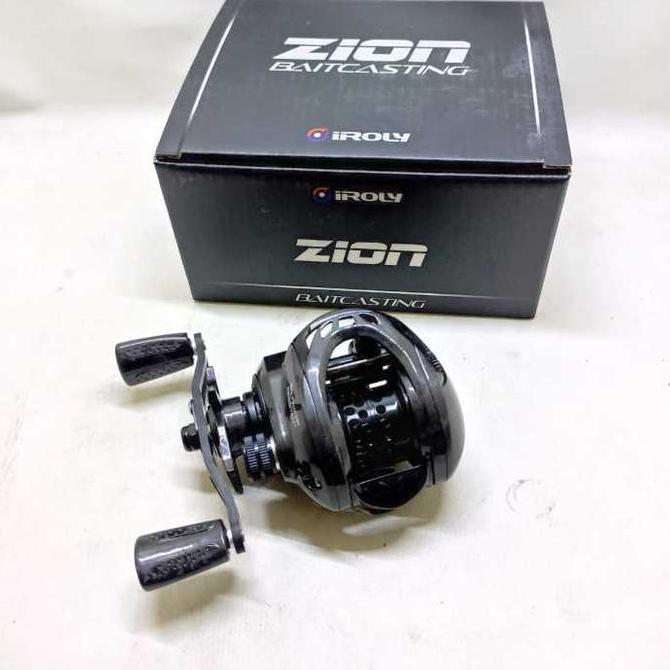 TERMURAH - REEL IROLY BAITCASTING ZION BC CARBON DEEP & SHALLOW SPOOL (Handle Kiri dan Kanan)