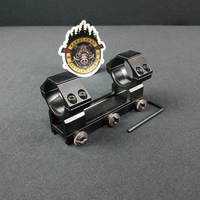 MOUNTING TELESKOP ONE PIECE OD30 REL 22 TINGGI MONTING TELE DOBEL Original