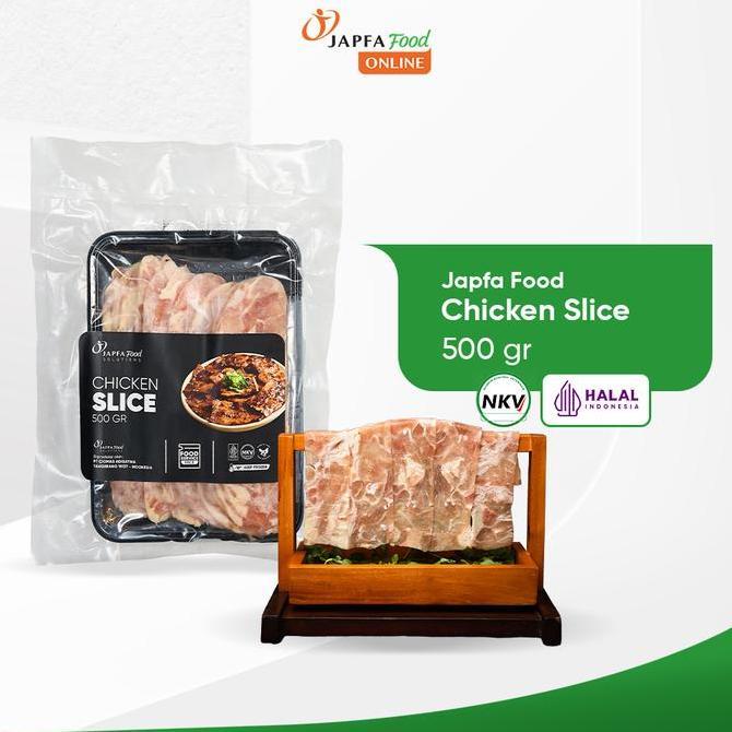 Shopharun23 - Japfa Chicken Slice Premium 500gr | Daging Ayam Iris Tipis Hotpot & Stirfry