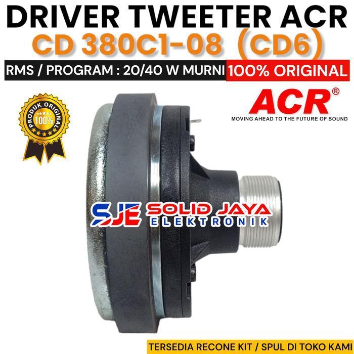 Driver Tweeter Acr Cd6 Cd 380C1-08 Tweter Twiter Cd 6 Cd-6 Twitter Hi Original Dan Terpercaya
