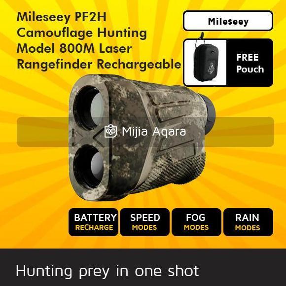 HARGA DISC - Mileseey PF2H PF210H Camouflage 800M Hunting Berburu Archery Laser Rangefinder Waterpro