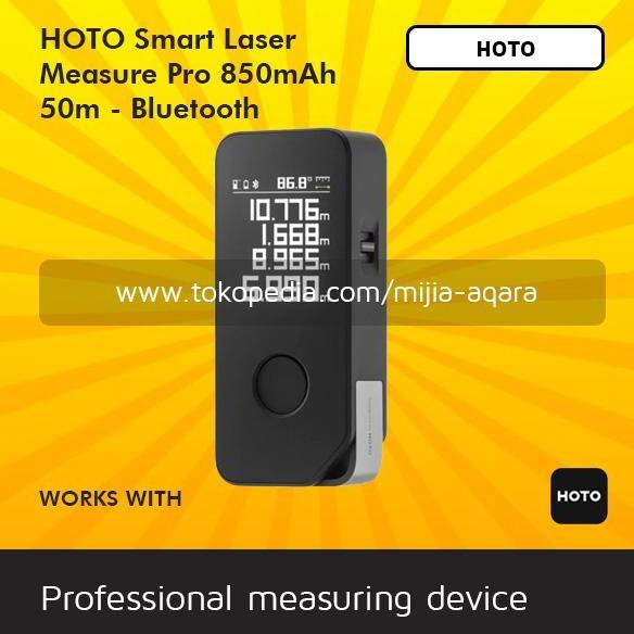 TERMURAH - HOTO Smart Laser Pro Pengukur Jarak 50m Laser Rangefinder Bluetooth