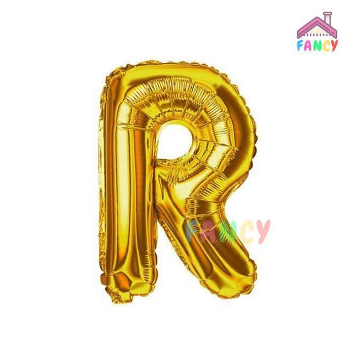 New- [ECER] BALON HURUF ANGKA Foil 40cm Emas Silver PinkBiru IMPORT QUALITY