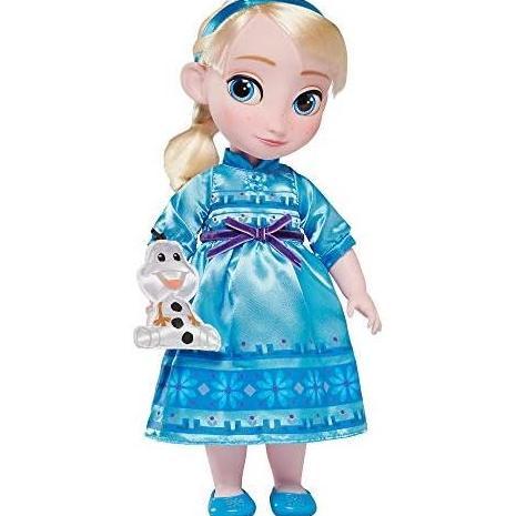 Disney Store Official Animators' Collection Elsa Doll, Frozen, Includes Olaf with Molded DetailsToy
