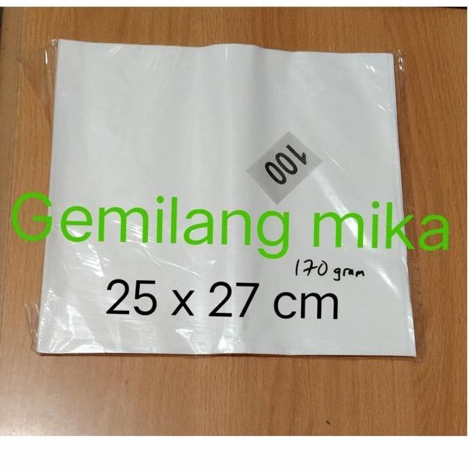 New- kertas nasi kfc 30x30cm putih