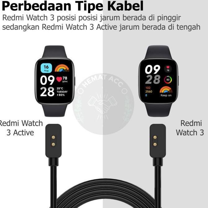 New- Kabel Charger Redmi Watch 3 / Redmi Watch 3 Active Hematacc