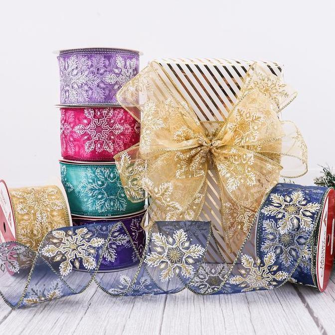 (1ROLL 22METER) PITA DEKORASI POHON NATAL PITA POHON NATAL PITA KAWAT NATAL