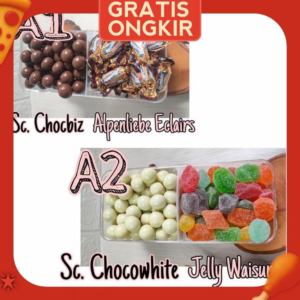 Coklat Toples / Cokelat Scandia / Coklat Putih Isi Oreo / Waisun Jelly
