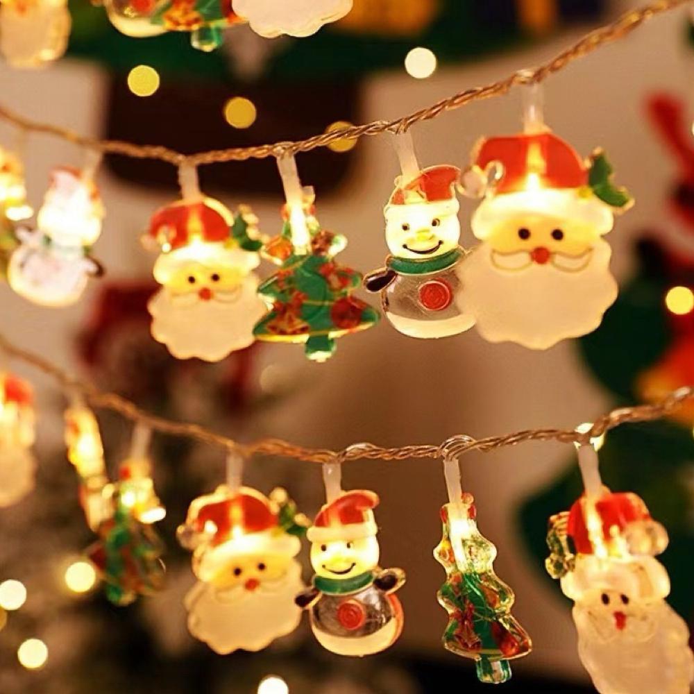 Irfaniagallery Lampu Led 2 Meter Batre Natal / Lampu Dekorasi Pohon Natal Christmas/ Lampu String Na