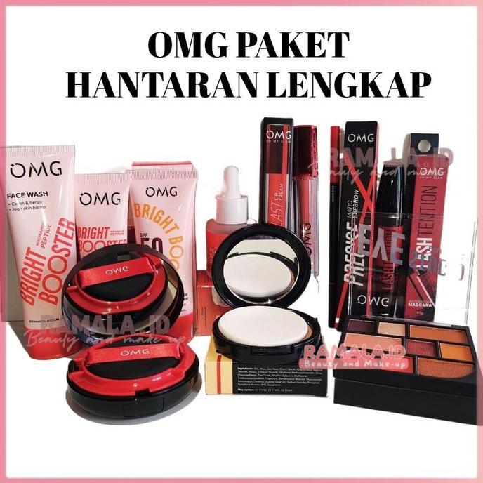 BEST OMG OH MY GLOW PEACH GLOWING PAKET MAKE UP / PAKET UNTUK HANTARAN / PAKET SESERAHAN EYESHADOW F