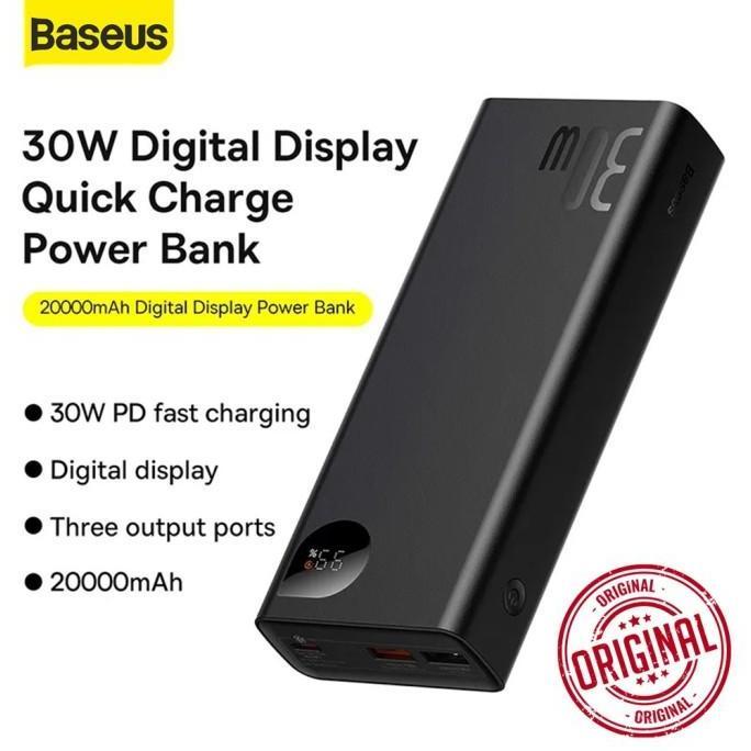 Baseus Powerbank Adaman Metal Digital Display Fastcharge 20000Mah Ppad