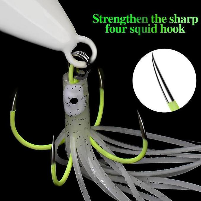 LureKiller Umpan Pancing Metal Jig Laut Dalam Laser Bercahaya MJ028