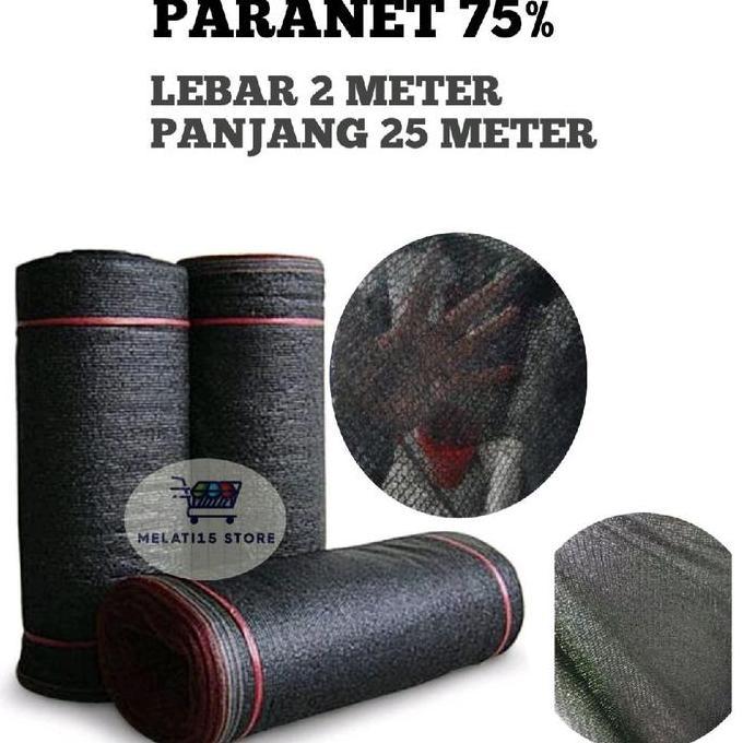 Paranet 75% Lebar 2 Meter Panjang 25 Meter