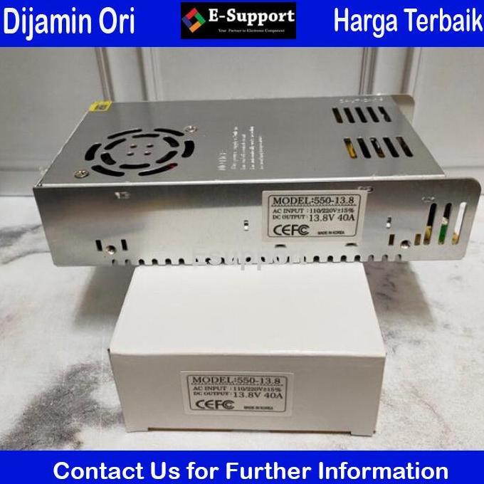 Promo POWER SUPPLY SWITCHING ADAPTER 13.8 V 40A (13.8 VOLT) Diskon