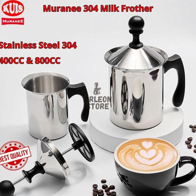 Alat Pengocok Susu Stainless French Press Full - Milk Froather & Foam Maker CO
