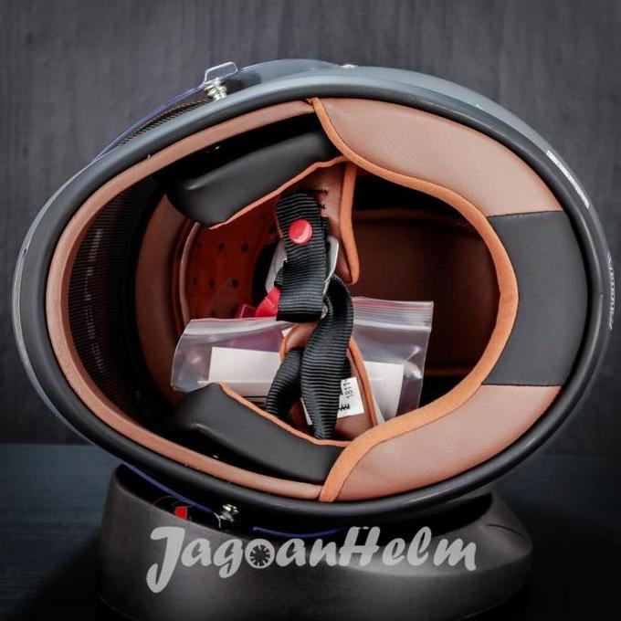 ZEUS HELM ZS816E SOLID | GREY | RETRO ZS 816E CLASSIC ZS-816E Terlaris