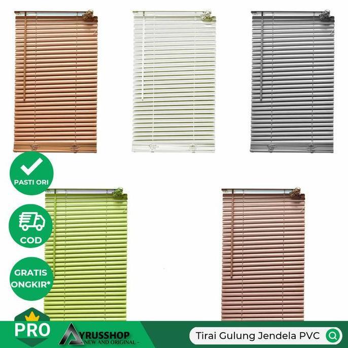 Tirai Gulung Jendela PVC/Venetian Blinds/Krey Jendela/Best Quality