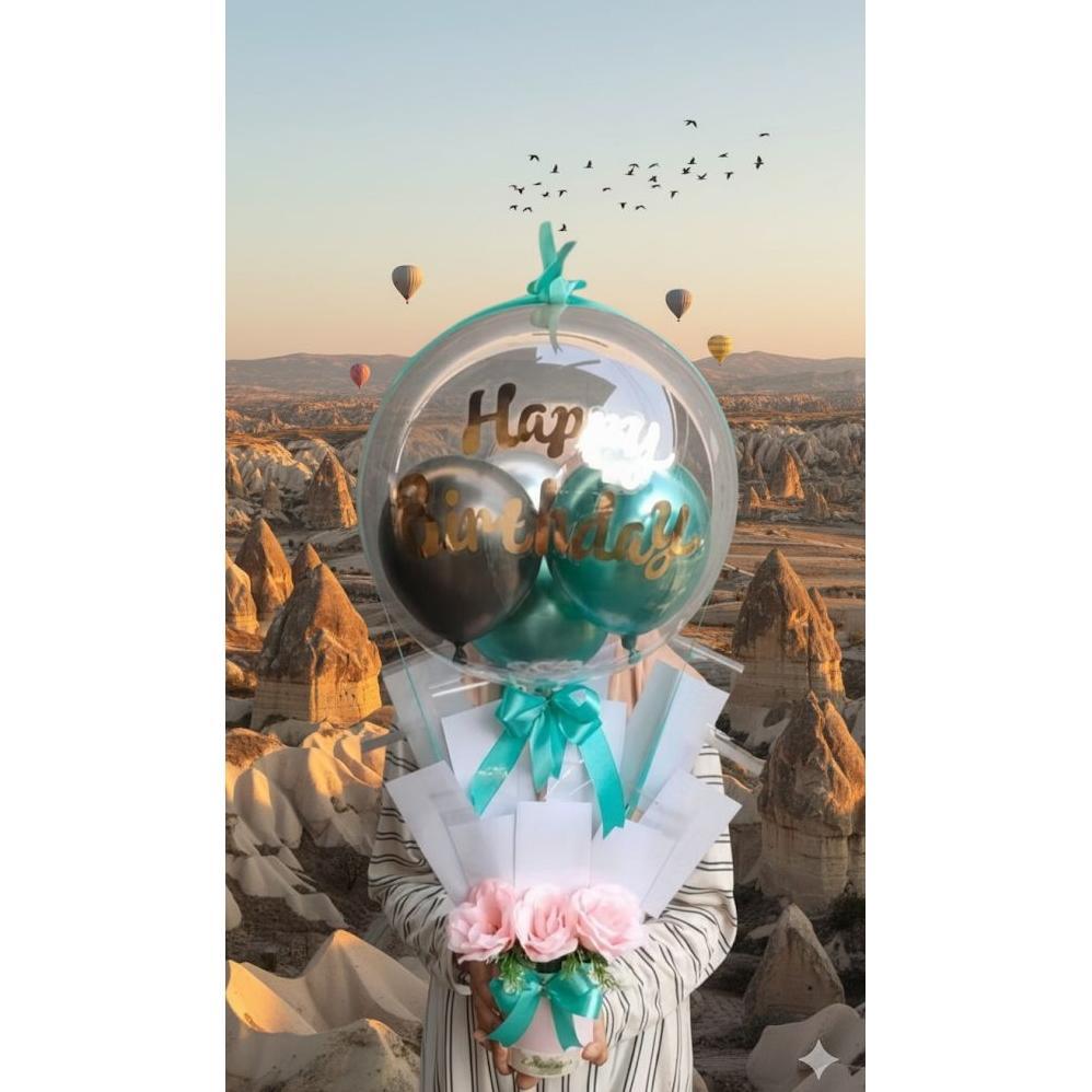 Buket balon uang kosongan ( dikirim sekarang)