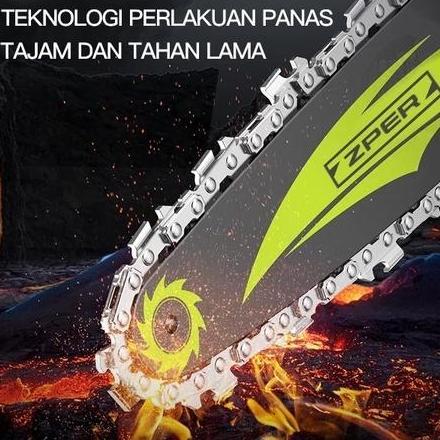 Murah Zper Mesin Chainsaw Cordless Chainsaw Gergaji Baterai Gergaji Rantai Elektrik Mini Gergaji Lis