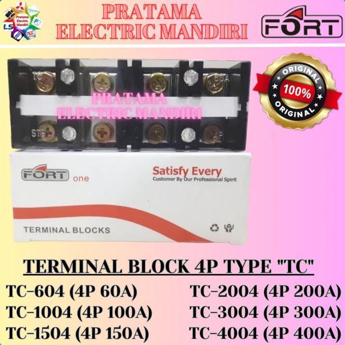 Murah Fort Terminal Block Blok Tc-4004 Tc4004 Tc 4004 4 Pole 4P 400A 600V