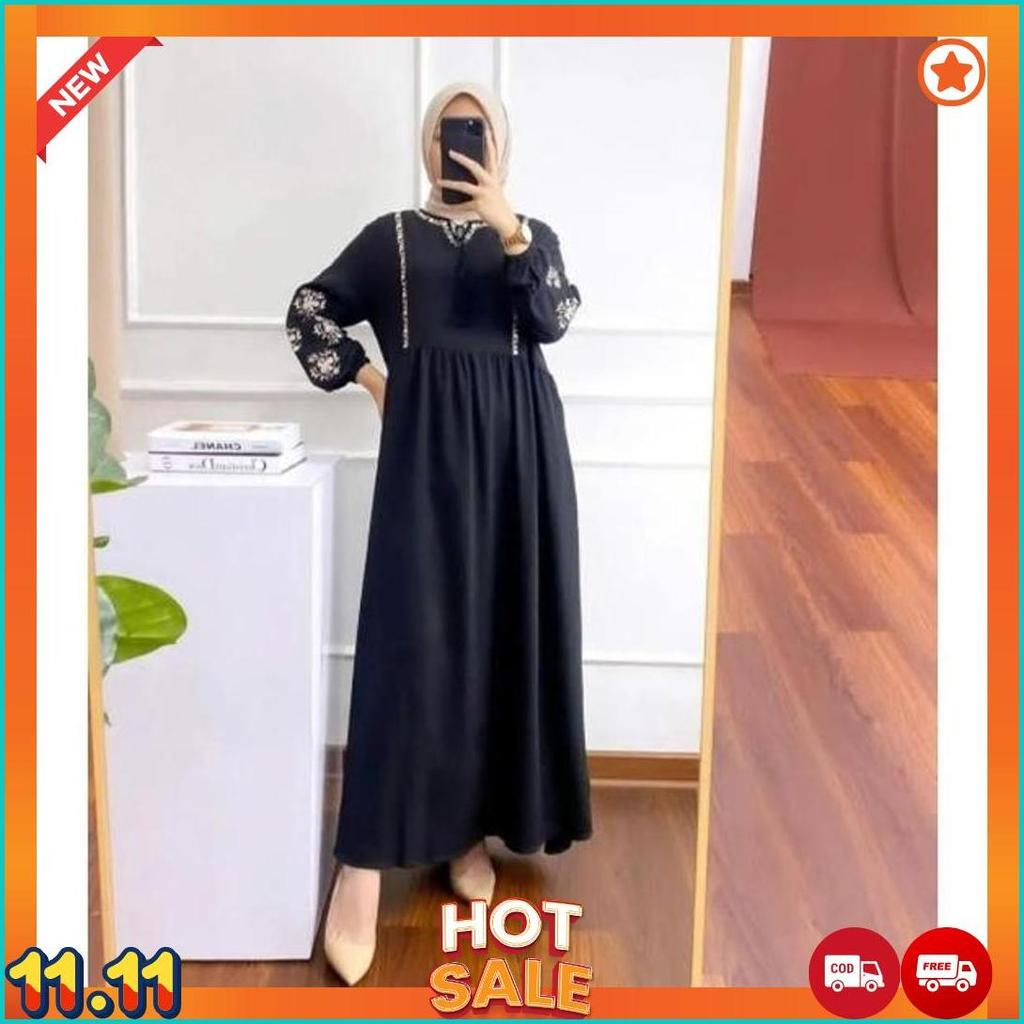 BORDERI GAMIS BORDIR ASLI MAXY DRESS SHAKILA PREMIUM [G1]