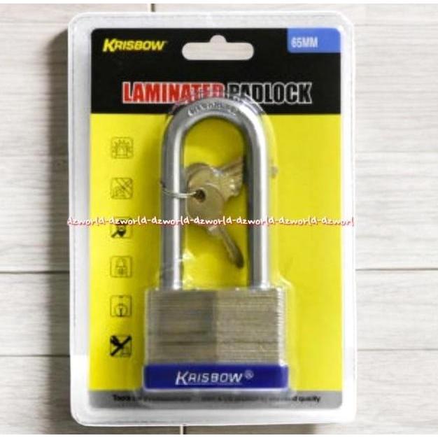 Terlaris Krisbow Laminated Padlock 65Mm Gembok Kunci Pagar