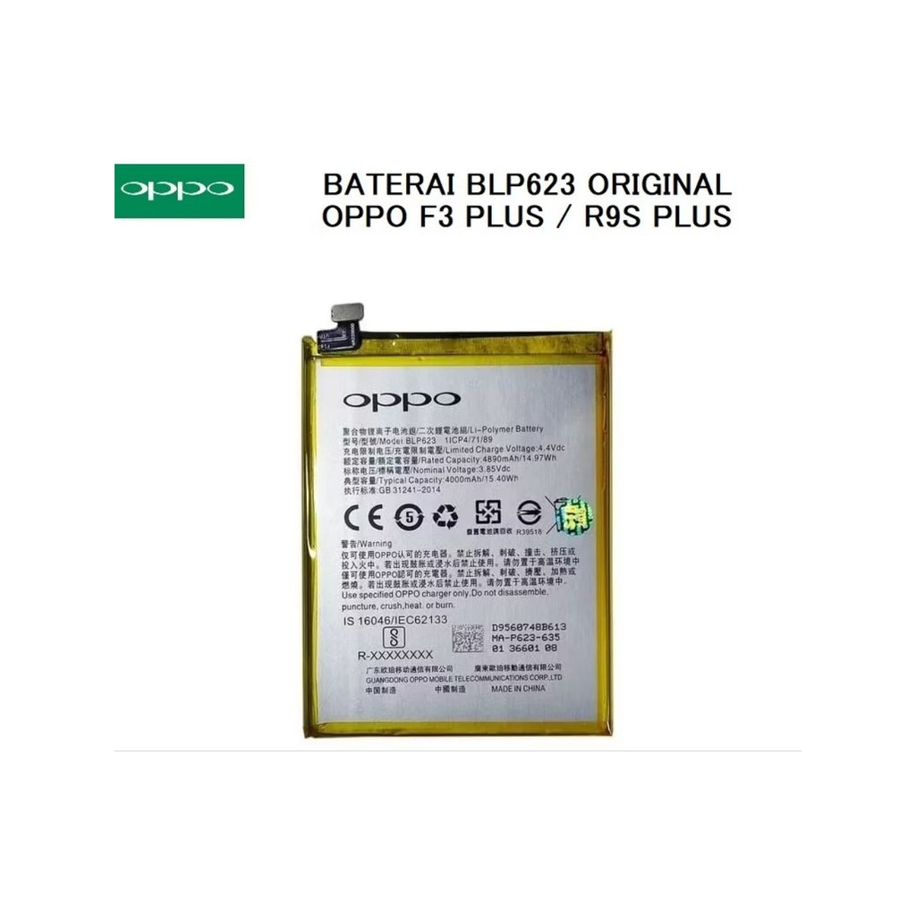 baterai oppo f3 plus original