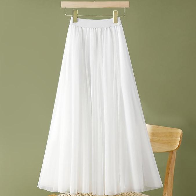 Rok Tutu panjang korean style wanita rok plisket premium maxi skirt Rok Tutu Maxy Model Korean Hits 