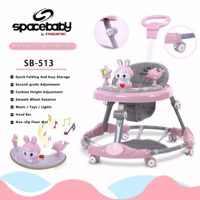 Baby Walker Space Baby SB 513 SB513 SB-513 baby walker + dorongan