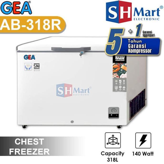 Chest Freezer GEA 310 Liter AB 318 R / GEA Freezer Box AB318R (MEDAN) SKR