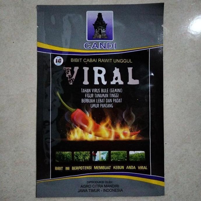 Bibit Cabe Rawit Viral 10gr - Benih Cabai Viral Crm kaliber ori 212
