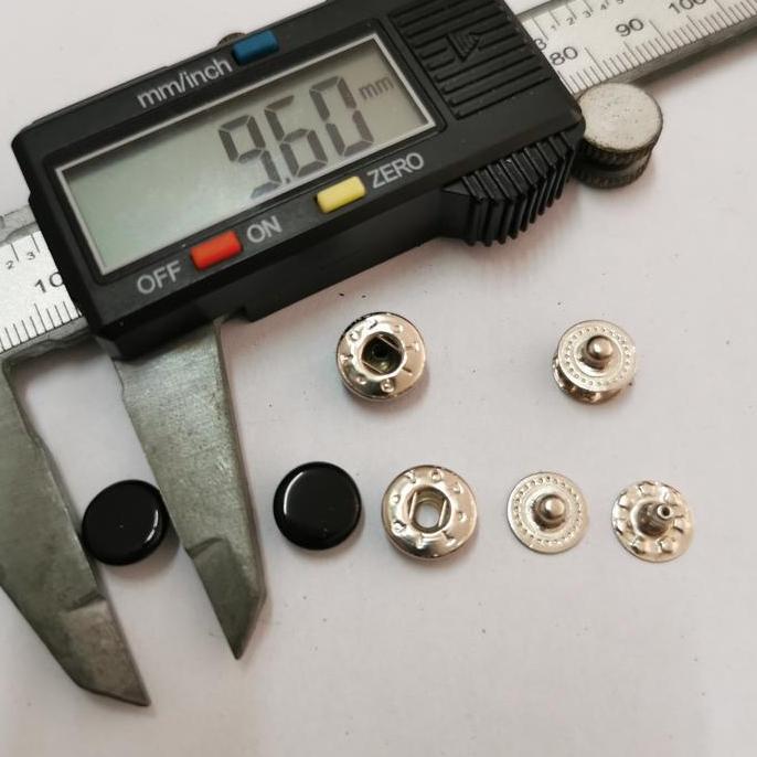 kancing cetet besi 10mm / kancing cetet 230 black / 5gross Promo Premium
